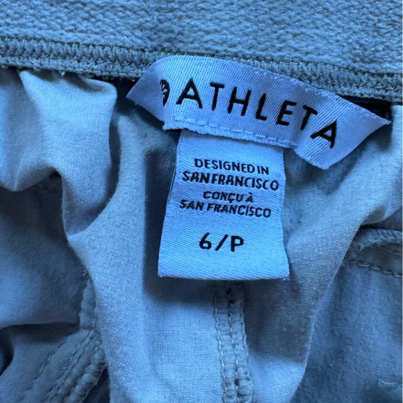 Athleta Cream Joggers size 6p - Picture 3 of 3